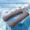 Summer Sleeping Support Pillow For Pregnant Women U Shape Maternity Pillows Pregnancy Ice Silk - Image 7